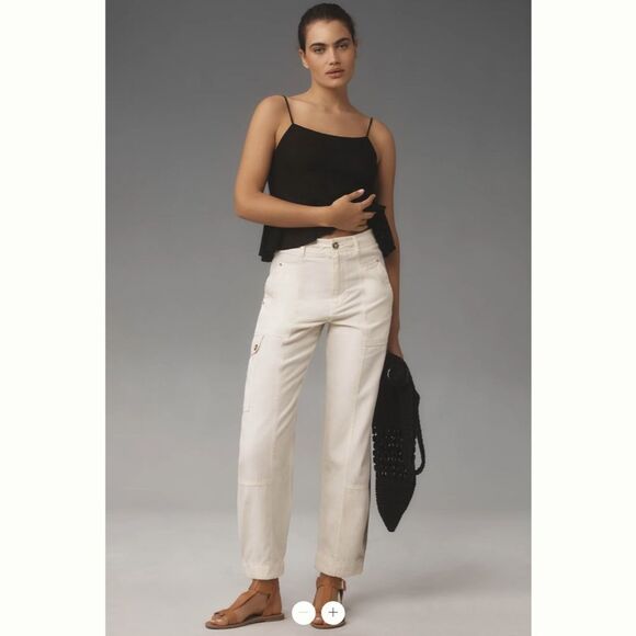 Anthropologie The Carson Utility Barrel Pants - Picture 1 of 4